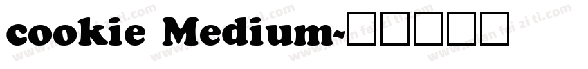 cookie Medium字体转换